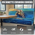 thumbnail image 4 of Kuiaobaty Washable RV Dinette Cushions Covers Oil Painting Sea Turtle Pattern Camper Cushion Slipcovers Rv Couch Cover Home & Kitchen Accessories Universal Fit RV Camper Car Bench, 4 of 7
