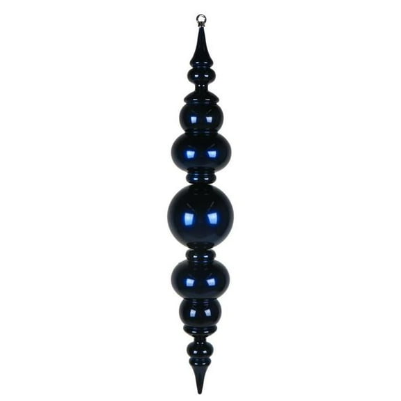 Vickerman MT258002 34 in. Blue Candy Ball Drop Finial Ornament