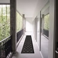 thumbnail image 2 of Nourison Easy Care Trellis Flatweave Indoor Outdoor Runner Rug 2'2" x 16' Charcoal Black, 2 of 8