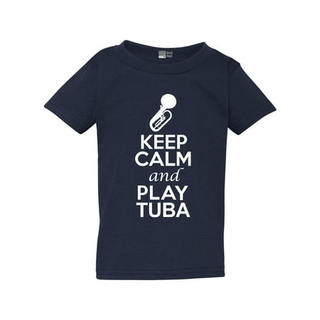 

Keep Calm And Play Tuba Brass Music Lovers Musician Toddler Kids T-Shirt Tee