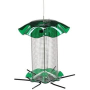 Birds Choice FF212 Forever Feeder, Stainless Steel Sunflower Forever Feeder w/ Hanging Cable, 3 Quarts, Green