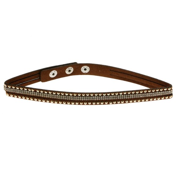 Mi Amore Choker-Necklace Brown/Silver-Tone