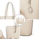 thumbnail image 3 of Bolsos de mano de cuero sintético a la moda para mujer, bolso de hombro, bolso con asa superior, conjunto de 4 Uds., 3 of 5