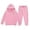 Pink, variant on Kids Sweatsuits Girls Sweat Sets Reindeer Girls' Hoodie Set Children's Two Piece Set Medium and Small Children's Solid Color Long Sleeved Hoodie and Sweatpants