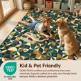 thumbnail image 4 of Design&I 8'x10' Washable Area Rug Tiled Patchwork Design Interlocking Shapes Modern Grid Layout for King Size Bedroom, Under Bed, Sleek Flatweave Pet Friendly, 4 of 7