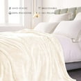 Exclusivo Mezcla Plush Fuzzy Fleece Twin Size Bed Blanket, Super Soft