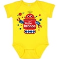 thumbnail image 3 of Inktastic Robot Little Brother Boys Baby Bodysuit, 3 of 5
