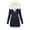 A# Navy 1, variant on Yotami Women's Winter Coats, Warm Fleece Lined Outerwear Coat, Plus Size Long Hooded Coat Black