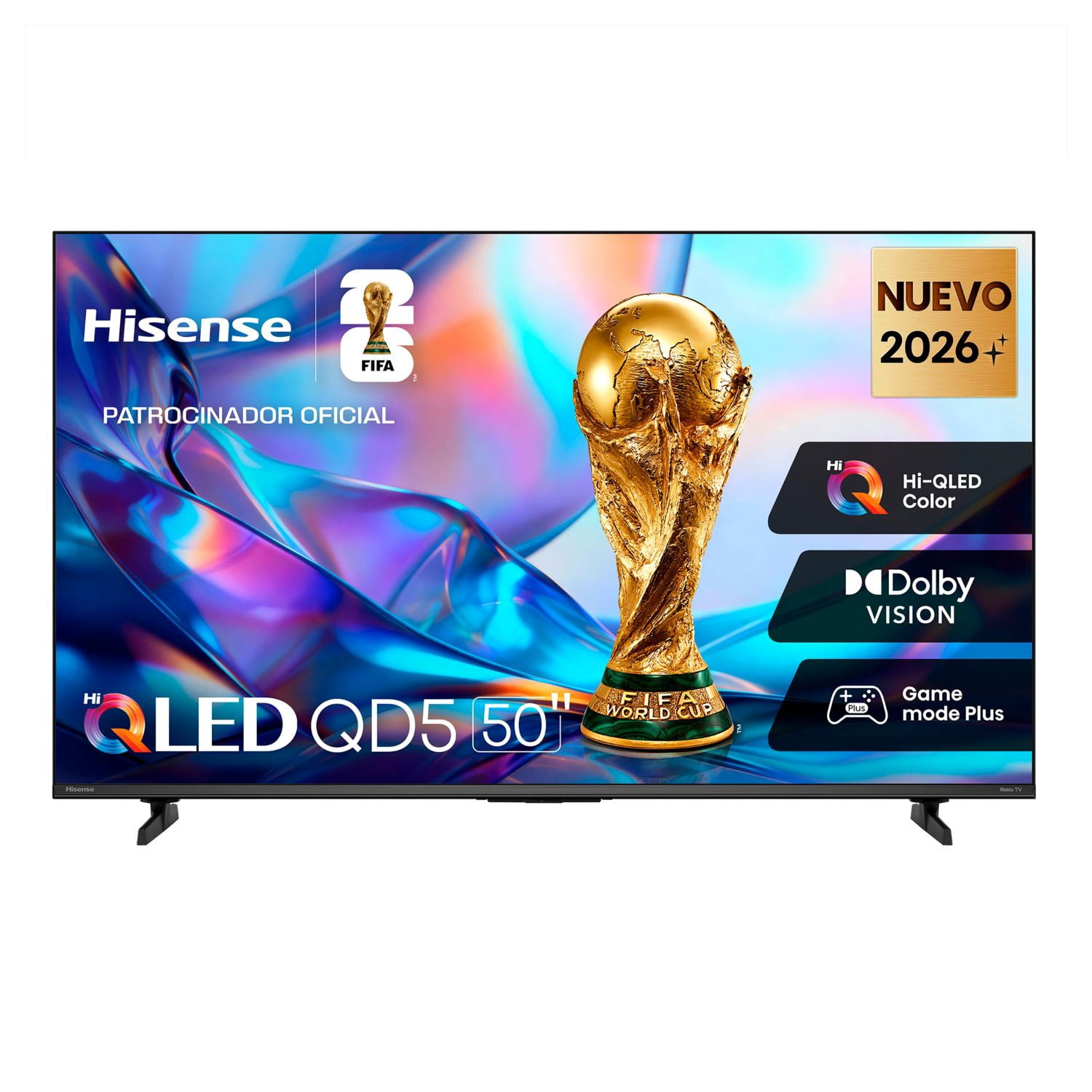 TV Pantalla Hisense de 50 pulgadas Hi-QLED 50QD5SR 4K con sistema operativo ROKU