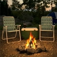 thumbnail image 5 of Novogratz Poolside Gossip, Priscilla Folding Chairs, 2-Pack, Aqua Haze, 5 of 16