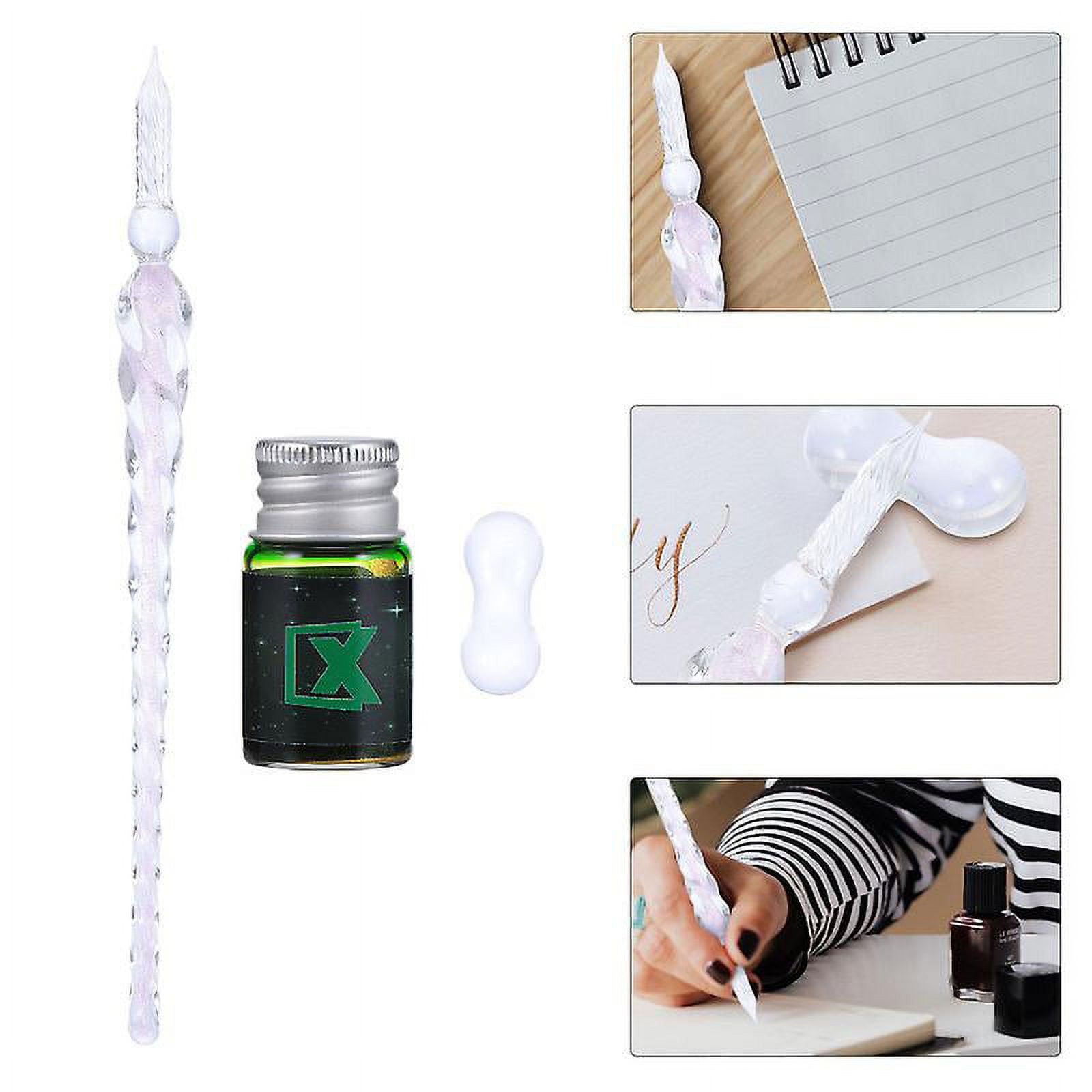 1set Glass Dipped Pen Set