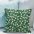 thumbnail image 4 of Vintage Flower Pillow Covers 20x20 Set of 2 Rustic Cute Small Floral Dark Green Cream Decorative Throw Pillows Outdoor Pillowcase Farmhouse Velvet Cushion Case Decor for Home Sofa Couch Bed, 4 of 6