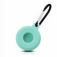thumbnail image 2 of Tracker Case Silicone Anti-lost Cover Keychain Locator Protector Replacement for iOS AirTag  White, 2 of 10