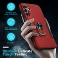 thumbnail image 5 of KOMI Compatible with Samsung Galaxy A15 5G Case with Screen Protector+Camera Lens Protector,Heavy Duty Full Body Phone Cover Built in Metal Ring Holder Kickstand,2024 Red, 5 of 5