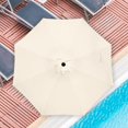 thumbnail image 3 of Sombrilla de patio iPower de 9 pies con inclinación y manivela, color beige, 3 of 7