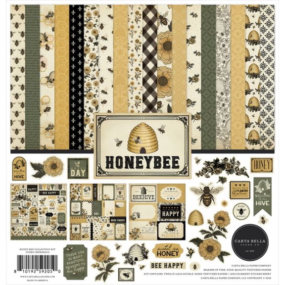Carta Bella Collection Kit 12"x12" - Honey Bee