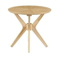 thumbnail image 2 of Modway Crossroads 24" Round Modern Wood Side Table with Legs in Oak, 2 of 3