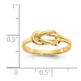 thumbnail image 3 of 14K Yellow Gold Ring Band Themed Freeform Knot, Size 5, 3 of 5