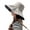Beige, variant on harmtty Women Fisherman Hat Foldable Solid Color Vinyl Heat Resistant Anti-UV Sun Hat Outdoor Supply,Beige