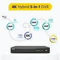 thumbnail image 5 of ANNKE 8CH Security Camera System, H.265+ 5-in-1 4K DVR Recorder with AI Human/Vehicle Detection, 4X 5MP IP67 CCTV Outdoor Cameras with 100ft Night Vision, Smart IR, Work with Alexa, 4TB Hard Drive, 5 of 10