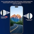 thumbnail image 4 of QHOHQ 3 Pack Privacy Screen Protector for iPhone 15 Pro Max [6.7 Inch] with 3 Pack Camera Lens Protector  Anti Spy Tempered Glass Film  9H Hardness  HD  Bubble Free  Case Friendly - Black, 4 of 8