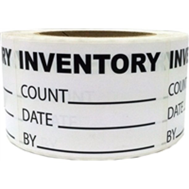 INVENTORY Count Date By Labels 3.5" x 2.5" Inches 500 Pack