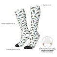 thumbnail image 5 of Picia Women Crew Soft Moisture-wicking Socks Colorful Grass Pattern Design Cotton Socks, One Size fit All, 5 of 9