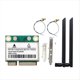 thumbnail image 1 of Tarjeta de Red WiFi 6 RTL8852BE con Antenas de 8 DBi y Adaptador BT 5.2 Mini PCI-e de Doble Banda de 2,4 G/5 GHz y 1800 Mbps para 10/11 A, 1 of 5