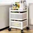 thumbnail image 4 of Savings Sentmoon Multi-tier Storage Rack Rotating Kitchen Storage Trolley, Multi-Layer Floor Rack for Snacks, Fruits, and Vegetables in Living Room or Pantry Today’s Must-Have Bargains, 4 of 6