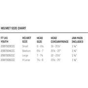 Schutt F7 LX1 Youth Football Helmet (L, Matte Black)