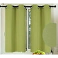 thumbnail image 2 of WINDOW TREATMENT THERMAL INSULATED SOLID GROMMET BLACKOUT CURTAINS/DRAPES FOR BEDROOM (1 PANEL, 30 BY 54 INCH, LIME), 2 of 3