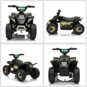 Aosom 6V Kids ATV 4-Wheeler Ride on Car for 18-36 Months Old Toddlers, Black