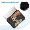 thumbnail image 2 of FORMRS 15"-15.6" Laptop Sleeve Protective Case Soft Carrying Quilted Computer Bag Cover, Black Skeleton, 2 of 7