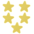 thumbnail image 4 of 5pcs Manija Moderna Simple del Guardarropa Perfecl Anticolisión de Cartulina Star_S Amarillo, 4 of 6