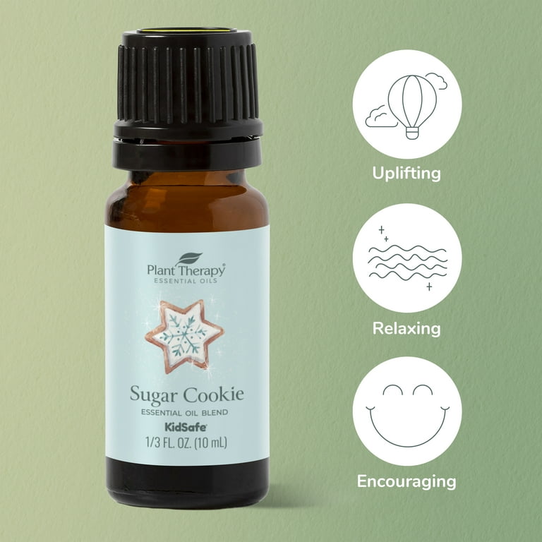 Plant Therapy Sugar Cookie Holiday Essential Oil Blend 100% Pure,  Undiluted, Natural Aromatherapy, Therapeutic Grade 10 mL (1/3 oz)