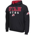 thumbnail image 2 of Men's Colosseum Black Utah Utes Sunrise Pullover Hoodie, 2 of 3