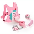 thumbnail image 1 of Arnés de seguridad para caminar YONGSHENG para bebés y muñequera antipérdida para niños rosa unicornio, 1 of 5