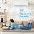 ROVSUN 9,000 BTU Mini Split AC/Heating System with Inverter, 19SEER