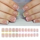 thumbnail image 2 of Uñas postizas cuadradas de presión con punta francesa brillante para mujer, 12 tamaños, juego reutilizable., 2 of 4
