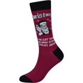 thumbnail image 2 of GHSDFBB Men's 2/4 Packs Fun Crazy Novelty Dress Crew Socks, 2 of 6