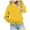 Yellow_1, variant on Godom Sweaters for Girls Printed Hoodie Long Sleeves Without a Hat Sweate