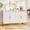 White, variant on Buffet Cabinet with Storage Accent Sideboard with 4 Doors 47.2" Wide Fluted Credenza Modern Buffet Table Media Console Cabinet Entryway Cabinets for Living Room Kitchen Dining Room Hallway