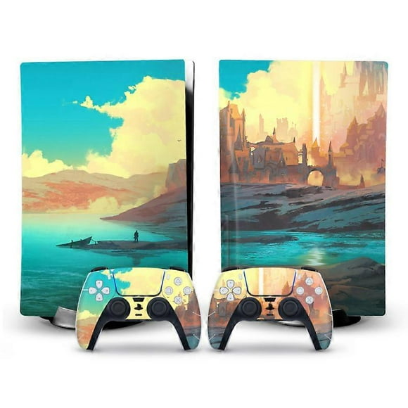 PS5 Skin Disc Version Console & Controllers, Mytrix Durable Protective Skin Stickers for Playstation 5 disk Edition, Vinyl Decal Stickers