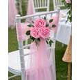 thumbnail image 6 of 25Pcs Artificial Roses Flowers Fake Roses with Stems Real Touch Foam Flowers for DIY Wedding Bouquet Party Centerpiece Floral Arrangement Party Home Decor(Pink), 6 of 9