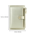 thumbnail image 3 of MasteelfCA 1pc Female Creative Creadit Cards Holder Zipper Money Wallet PU Leather Purse, 3 of 7