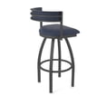 thumbnail image 2 of 861 Artemis 36" Swivel Bar Stool with Pewter Finish and Graph Anchor Seat and Back, 2 of 5