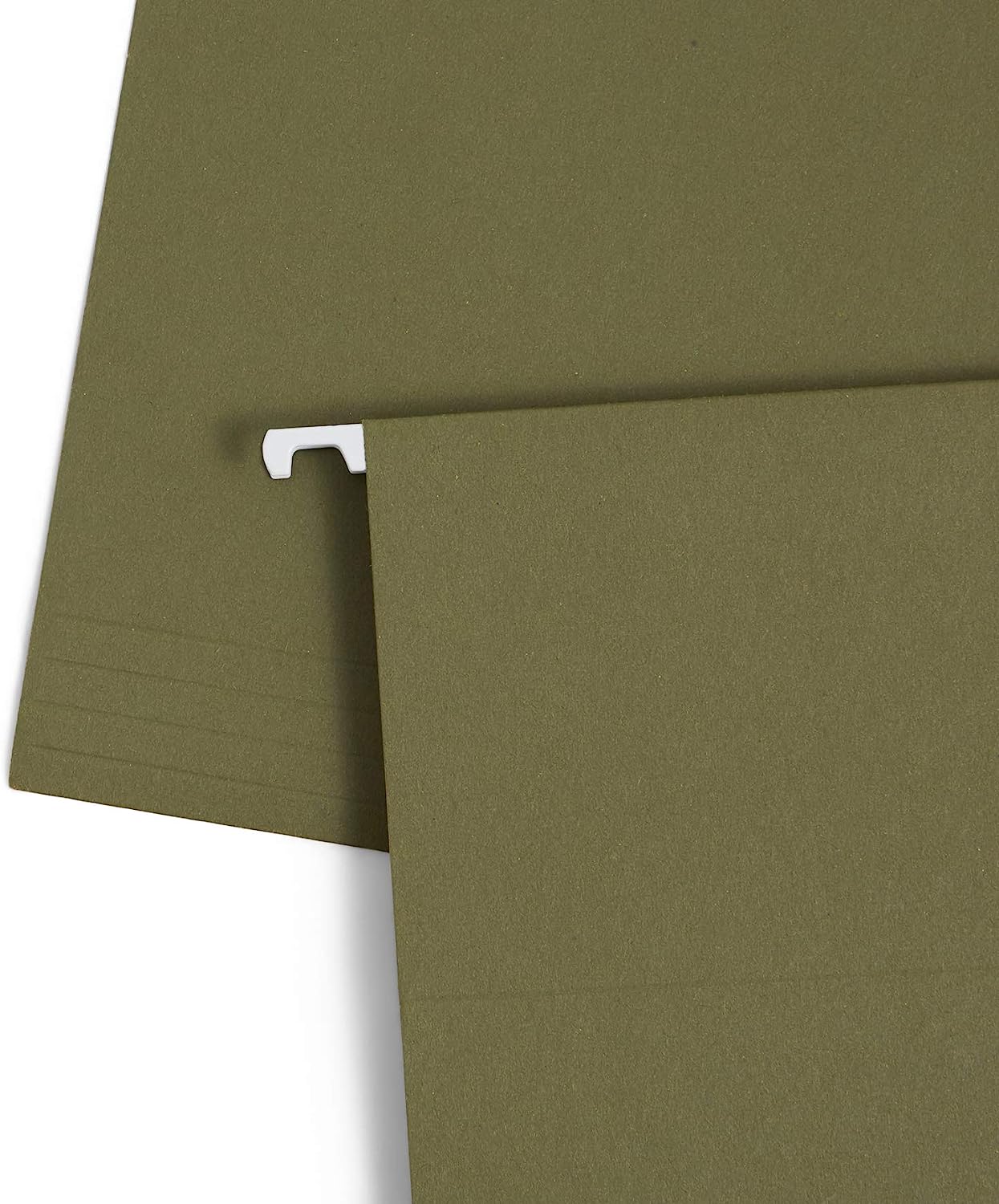Hanging File Folders, 75 Pack, Reinforced Hanging Folders Letter Size, Standard File Folders for Filing Cabinet, Hanging File Organizer, Green