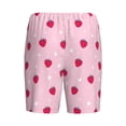 thumbnail image 2 of Lsque Strawberry And Heart Mens Sleep Pajama Shorts,Short Pajama Pants, Cotton Ultra-Soft Knit-Small, 2 of 9