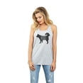 thumbnail image 2 of Thread Tank Husky Dog Silhouette Women's Sleeveless Flowy Racerback Tank Top Sport Grey 2X-Large, 2 of 5