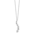 thumbnail image 2 of FJC Finejewelers Sterling Silver Cubic Zirconia Journey Necklace, 2 of 4
